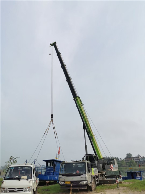 五家渠市桥梁建设吊装案例
